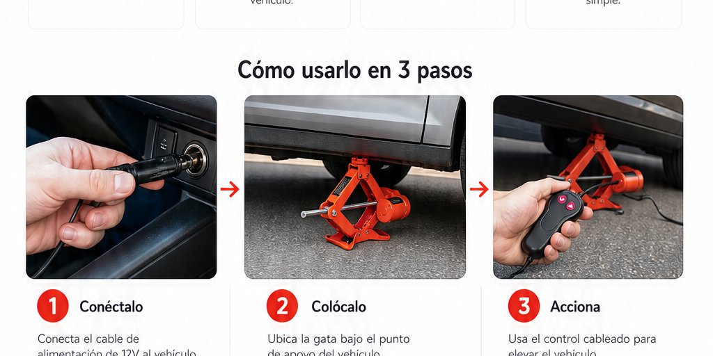 Gata Eléctrica 12V 2T Para Auto Con Maletín Y Accesorios (9/12)