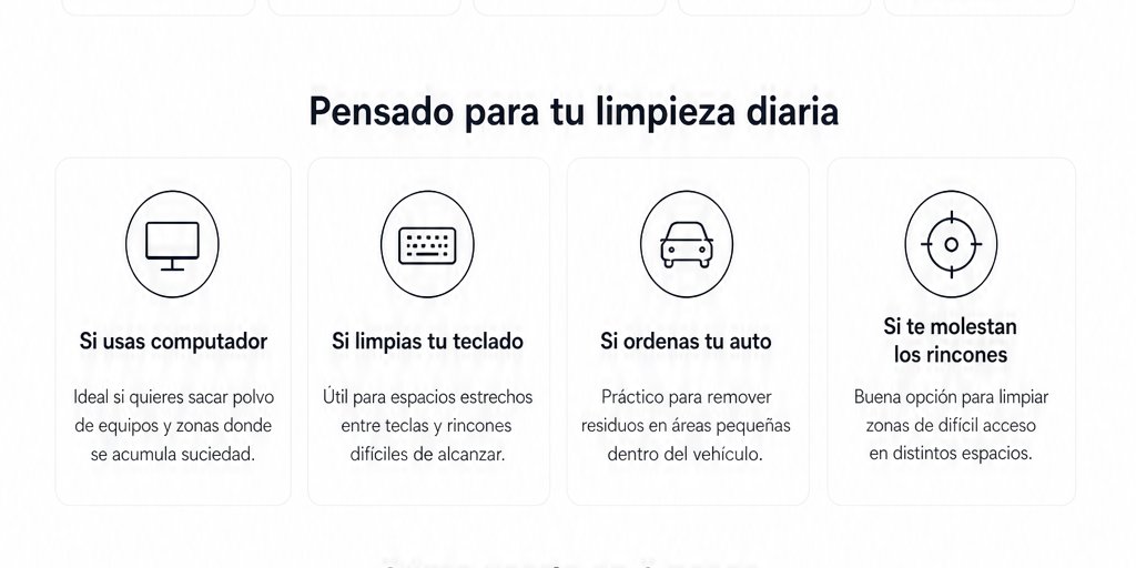Soplador Limpiador de Aire inalámbrico De 100000 Rpm Negro (8/12)