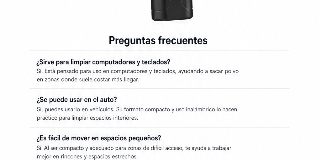 Soplador Limpiador de Aire inalámbrico De 100000 Rpm Negro (11/12)