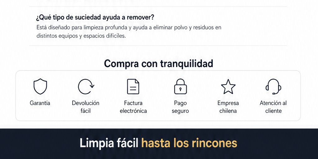 Soplador Limpiador de Aire inalámbrico De 100000 Rpm Negro (12/12)