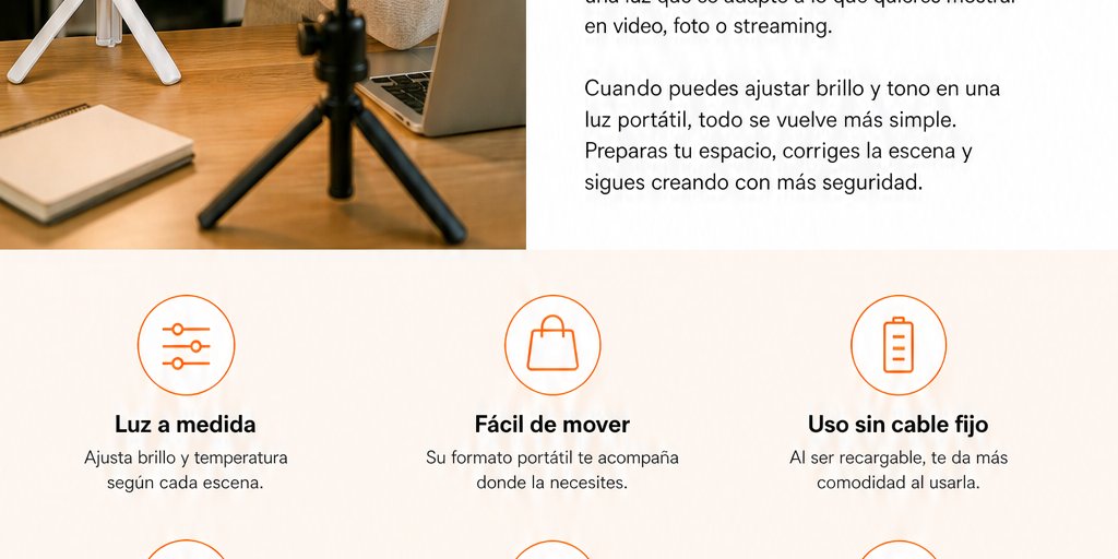 Luz De Video Portátil De 40w Iluminación Fotografía Pro (3/12)
