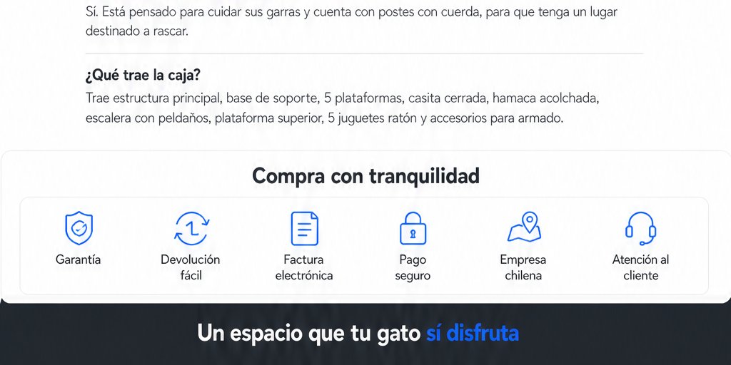 Rascador Torre Para Gatos Con Hamaca Y Juguetes (12/12)