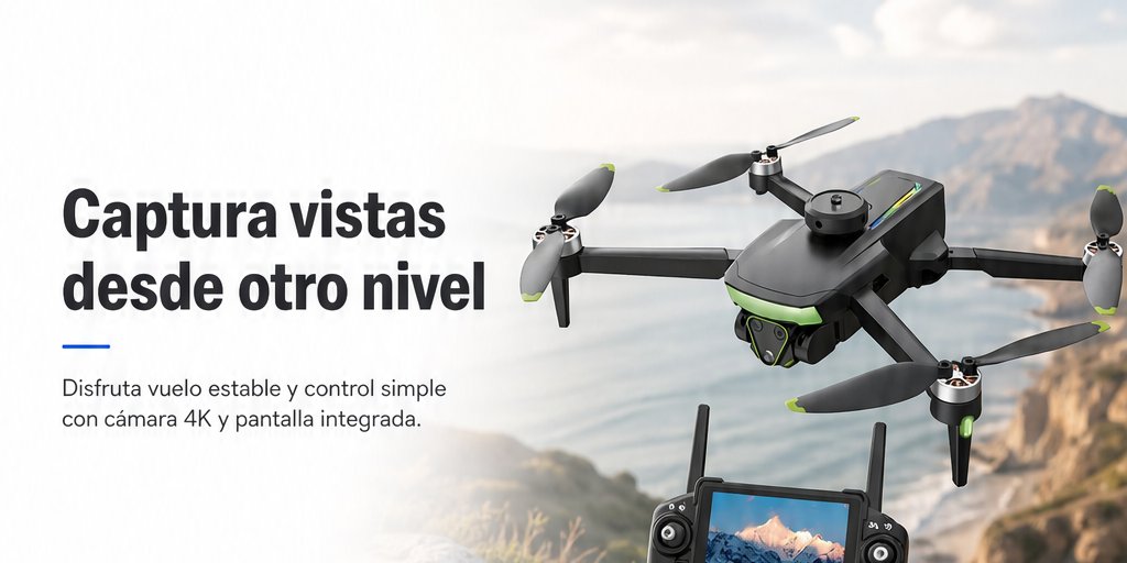 Dron Cámara 4K Brushless Plegable Con Control Remoto (1/12)