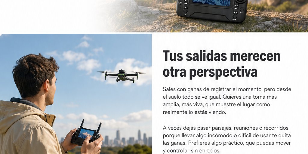 Dron Cámara 4K Brushless Plegable Con Control Remoto (2/12)