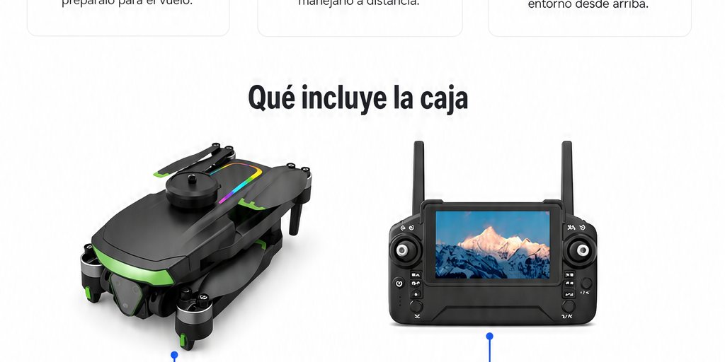 Dron Cámara 4K Brushless Plegable Con Control Remoto (10/12)