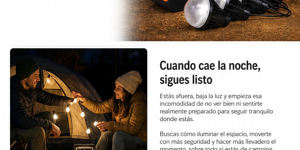 Kit Linterna Solar Ampolletas Lámpara Panel Solar Exteriores (2/12)
