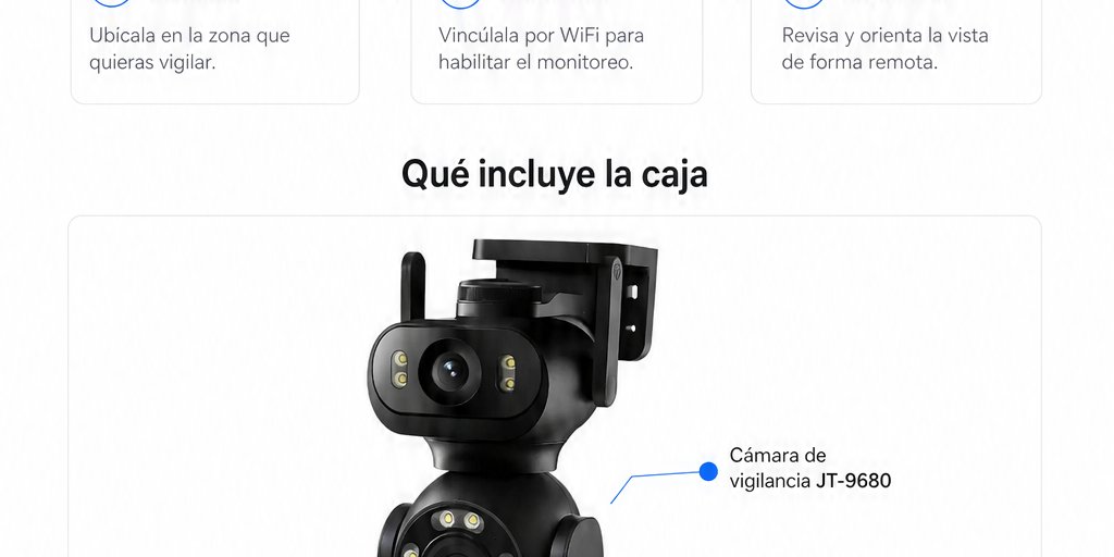 Cámara Vigilancia WiFi IA Doble Lente Movimiento PTZ (10/12)