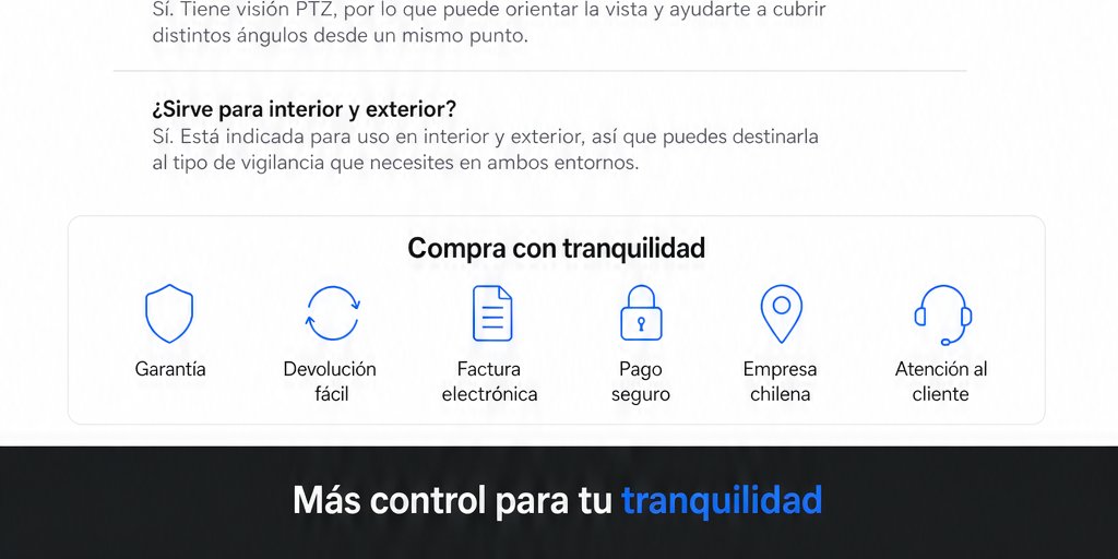 Cámara Vigilancia WiFi IA Doble Lente Movimiento PTZ (12/12)