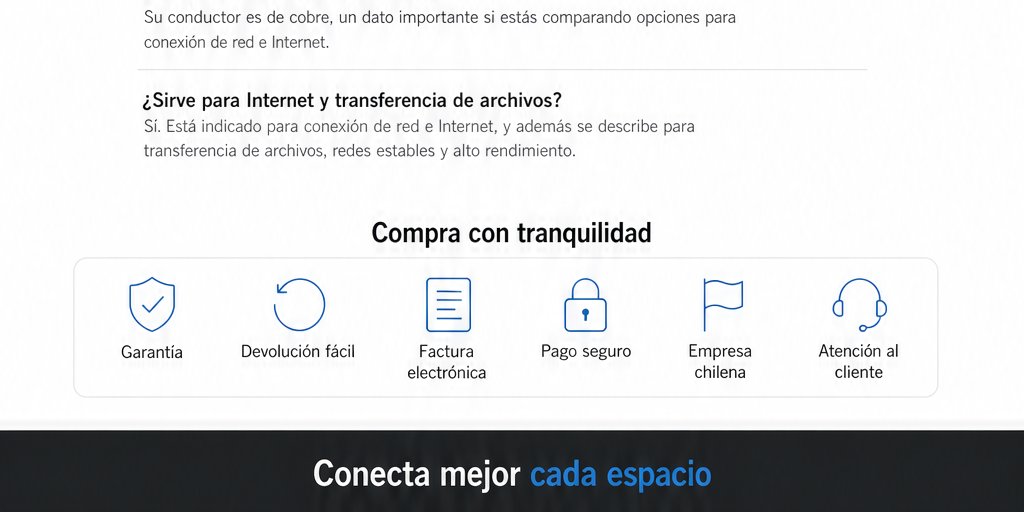 Cable de Red Cat 6 100 Metros Internet Alta Velocidad (12/12)