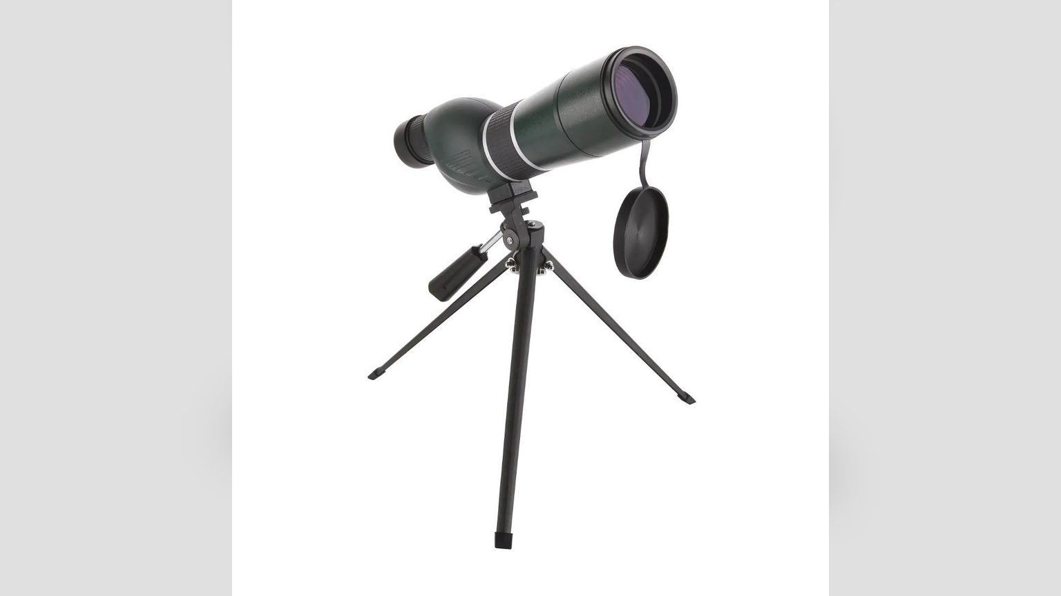 Binocular marino 10x50 con lente objetivo de 50 mm en mano, viendo hacia un paisaje costero chileno