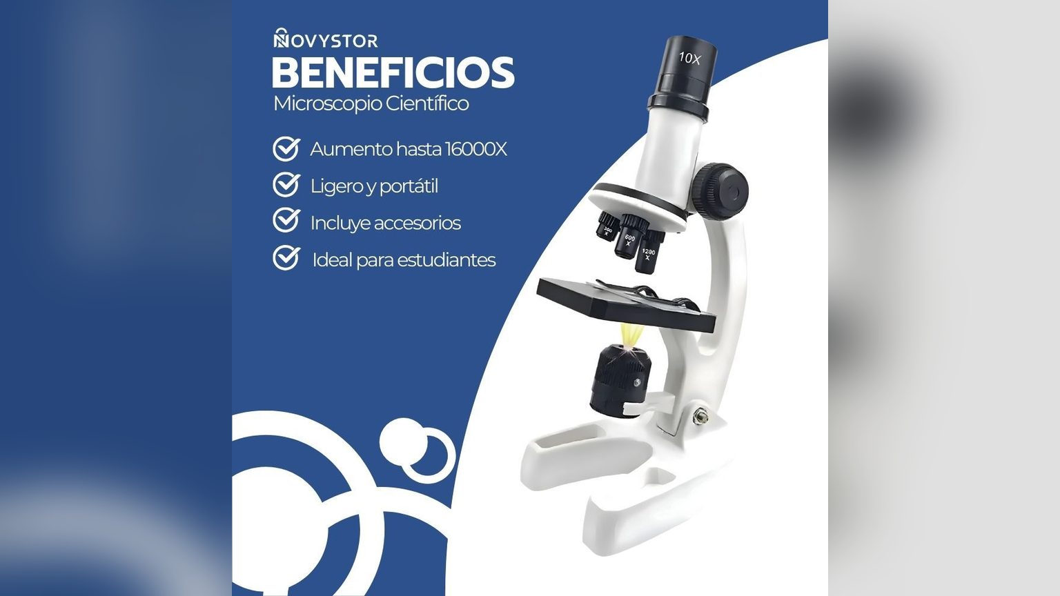 Ejemplos de equipos ópticos disponibles en tienda: modelos educativos y profesionales con sus características en ficha
