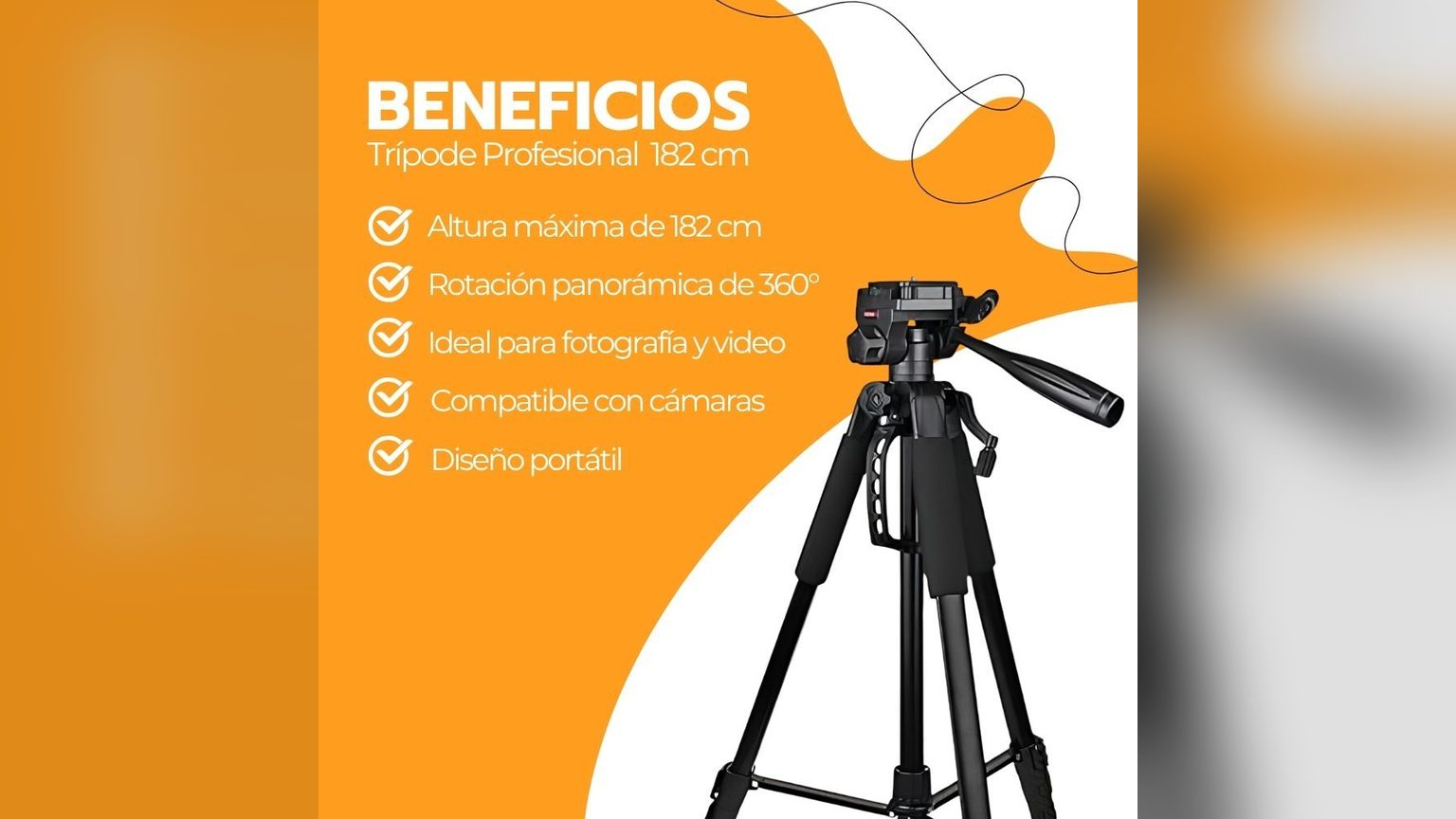 Cuatro trípodes selfie de distintas alturas alineados, mostrando la diferencia entre el modelo portátil y el profesional